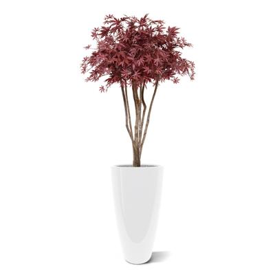 Acer deluxe kunstboom op stam 130cm - burgundy