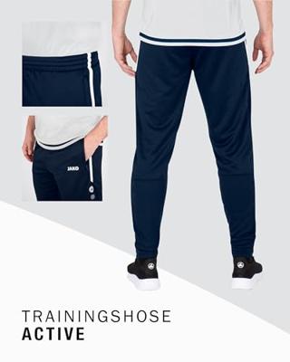 JAKO 8495 Trainingsbroek Active - Marine/Wit - L