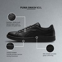 Puma Schoen Smash v2 L Black - thumbnail