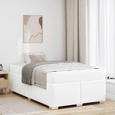 Bedframe Wit 120 x 200 cm Kunstleer