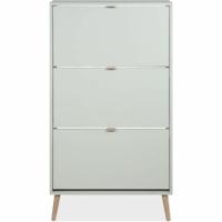 Schoenenkast - VIGO 49A - Pastelgroen - Massief houten poten - 70 x 24 x 125 cm - thumbnail