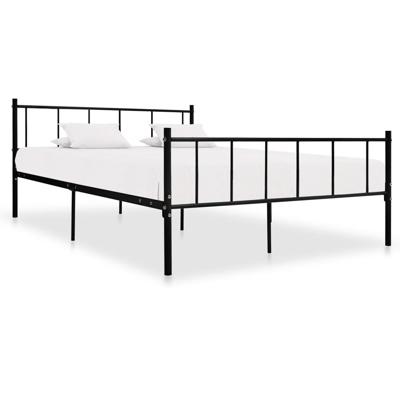 Bedframe metaal zwart 180x200 cm Bedframe metaal zwart 180x200 cm