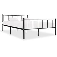 Bedframe metaal zwart 180x200 cm - thumbnail