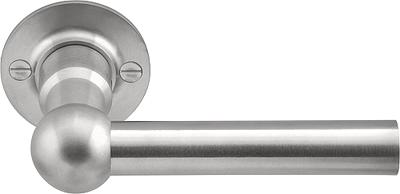 Formani FERROVIA FVL125/52 deurkruk L-model ongeveerd op rozet - mat RVS