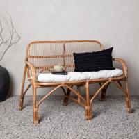 Nohr 2-zits Tuinbank 'Albany' Rotan, kleur Naturel - thumbnail