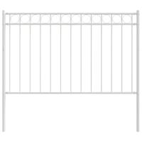 VidaXL Hecelement wit 170 x 130 cm staal - thumbnail