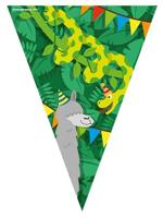 Vlaggenlijn Jungle cartoon folie 10 meter - thumbnail