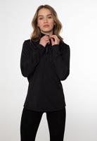 Protest Refabriz 1/4 Zip Pully Dames True Black M/38 - thumbnail