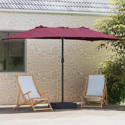 Tuinparasol Bordeauxrood 385 x 209 x 244 cm Stof