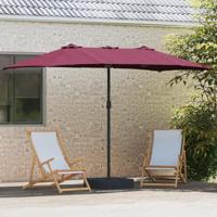 Tuinparasol Bordeauxrood 385 x 209 x 244 cm Stof - thumbnail
