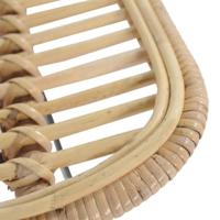 Barstoelen 2 st natuurlijk rattan - thumbnail