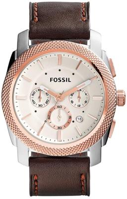 Horlogeband Fossil FS5040 Leder Bruin 24mm
