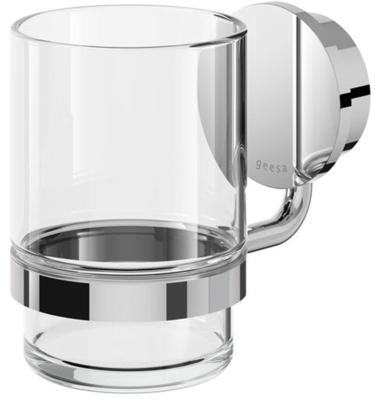 Glashouder met Glas Geesa Opal Chroom Geesa