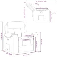 Fauteuil verstelbaar stof wolk grijs - thumbnail