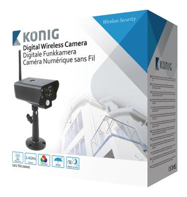 2,4 GHz Draadloze Camera Buiten VGA Zwart