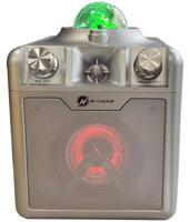 N-GEAR Disco Star 710 Silver - Draadloze Karaoke Bluetooth Speaker - Sterrenprojector - 2 Microfoons - thumbnail