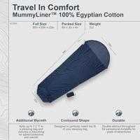 Cocoon Mummy Liner 100% Egyptian Cotton Lakenzak Tuareg - thumbnail