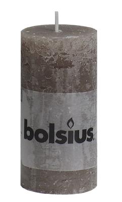 Bolsius Stompkaars Rustiek Taupe 100/50 mm