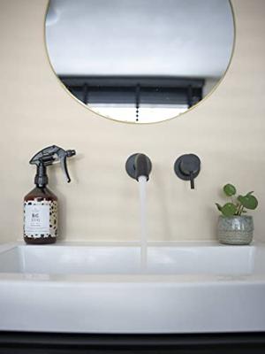 Saqu Eurotrend 2-gats inbouw wastafelmengkraan inclusief inbouwdeel mat zwart