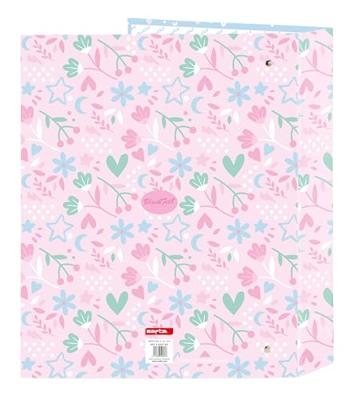 Ringmap BlackFit8 Smile Blauw Roze A4 27 x 33 x 6 cm