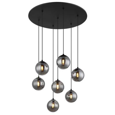 Globo Zwarte hanglampRiha 7-lichts - 56133-7H