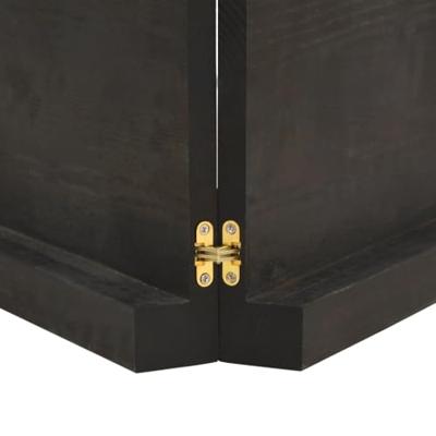 Tafelblad 160x50x6 cm behandeld massief eikenhout donkergrijs