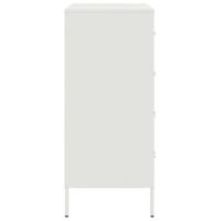 Dressoir 68x39x89 cm staal wit - thumbnail