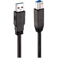 Lindy 43098 10m USB A USB B Mannelijk Mannelijk Zwart USB-kabel - thumbnail
