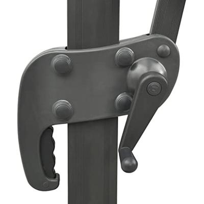 VidaXL Zweefparasol met dubbel dak 400x300 cm zwart