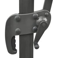 VidaXL Zweefparasol met dubbel dak 400x300 cm zwart - thumbnail