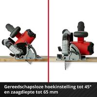 Einhell Professional TP-CS 18/190 Li BL - Solo Accu-cirkelzaag Zaagdiepte 90° (max.) 65 mm Brushless, Zonder accu, Zonder lader 18 V - thumbnail