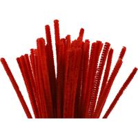Creativ Company Chenille rood 30cm, 50st. - thumbnail