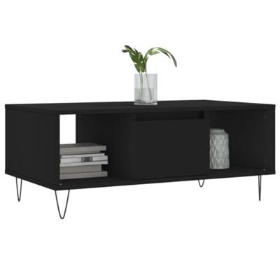 Salontafel 90x50x36,5 cm bewerkt hout zwart