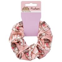 Pusheen Hair Scrunchie Pink Strawberry Milk Carton - thumbnail