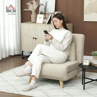 HOMCOM Slaapstoel (Breedte 72 cm, Beige) - thumbnail