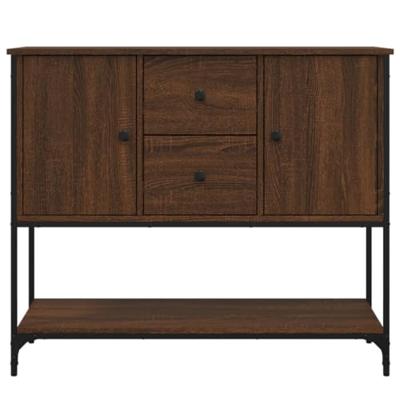 Dressoir 100x36x85 cm bewerkt hout bruin eikenkleur