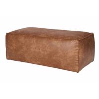 WOOOD Poef 'Rodeo' Cognac - thumbnail