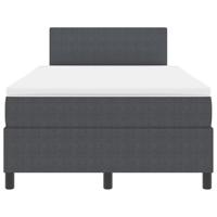 Boxspring bed Donkergrijs en Wit 203 x 120 x 88 cm - thumbnail