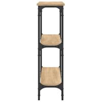 Wandtafel 100x22,5x75 cm bewerkt hout sonoma eikenkleurig - thumbnail