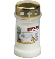 Bolsius Herdenkingslicht det Deksel Crème/Goud 12 Stuks - thumbnail