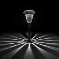 VidaXL Tuinpadverlichting 12 st solar met grondpennen wit - thumbnail