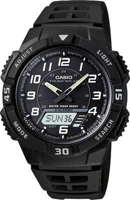 Horlogeband Casio AQ-S800W / 10395812 Kunststof/Plastic Zwart 18mm Horlogeband Casio AQ-S800W / 10395812 Kunststof/Plastic Zwart 18mm