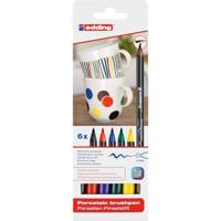 Edding porselein-penseelstift e-4200 set van 6 - thumbnail