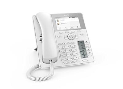 Snom D785 IP-telefoon, SIP bureautelefoon Color + SmartScreen, 12 SIP identiteiten sensor haak schakelaar, Bluetooth, USB, 48 self-labeling toetsen (12 fysiek), Wit, 00004392