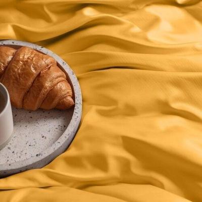 Dommelin Dommelin Laken Uni Satijn 300TC 546 Okergeel 160x270 cm