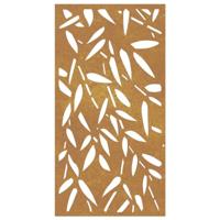 Wanddecoratie tuin bamboebladontwerp 105x55 cm cortenstaal - thumbnail