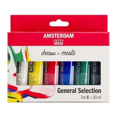 Amsterdam acrylverf tube van 20 ml, etui van 6 tubes Amsterdam acrylverf tube van 20 ml, etui van 6 tubes