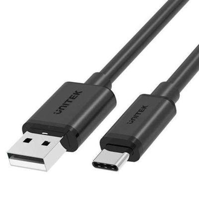 Unitek USB-C naar USB-A │ snel opladen 5 V/3 A, USB 2.0 480 Mbps │ Basic, duurzaam, lang 1,5 M | QuickCharge 2.0 | opladen en synchroniseren | gegevensoverdracht volgens USB 2.0-specificaties