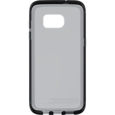 Tech21 Impact Shield Self Heal displaybeschermfolie zelfherstellend slagvast schokbestendig voor Samsung LG G5 - transparant, Evo Frame., Samsung Galaxy S7 Edge, Smokey/zwart