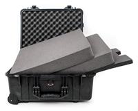 Peli 1560 Waterdichte Trolley Flightcase Voor Foto-, Camera- En Videoapparatuur, Ip67 Waterdicht, Capaciteit: 44L, Gemaakt In Duitsland, Met Aanpasbaar Plukschuim, Kleur: Zwart - thumbnail